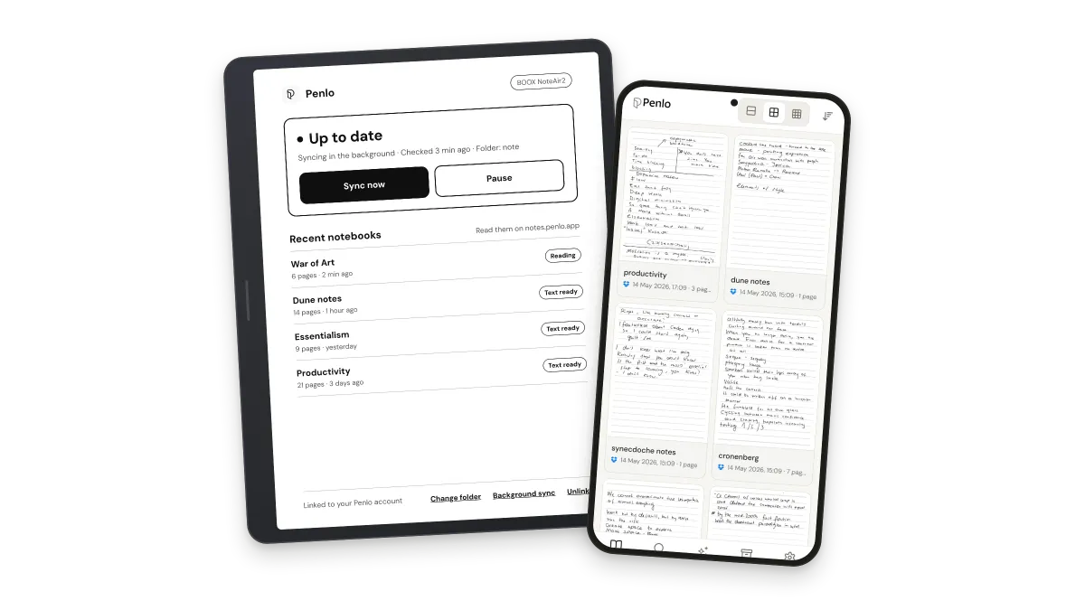 Sync your BOOX to Penlo without Dropbox or OneDrive